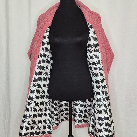 Cabi Madison Avenue Pink Tweed Coat - Size 6 - Picture 12 of 16